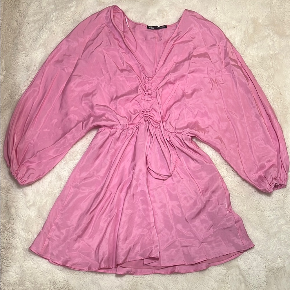 Zara Vibrant Pink Blouse